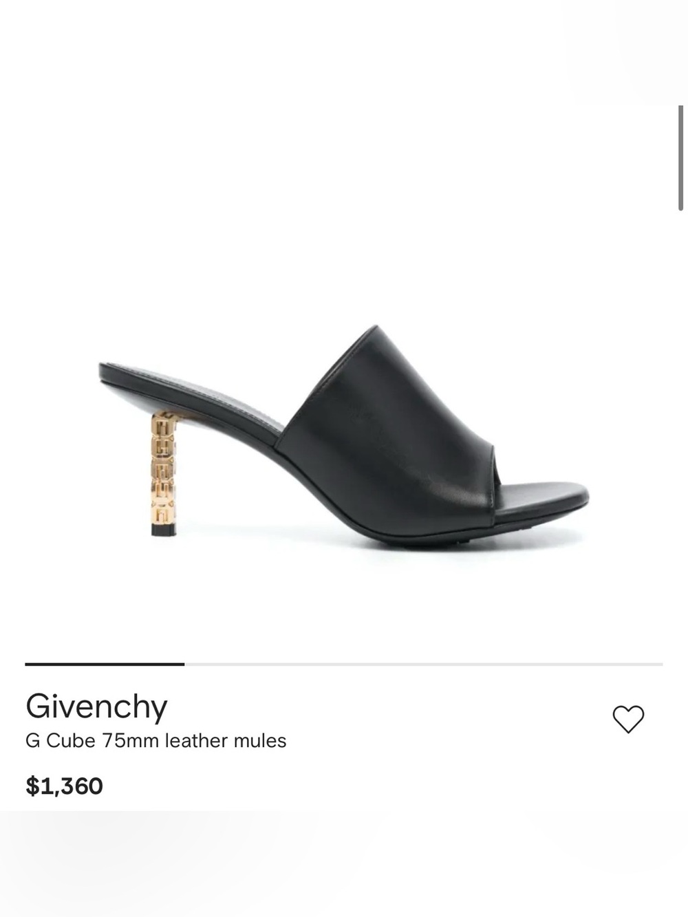 Givenchy G Cube Mules Pumps